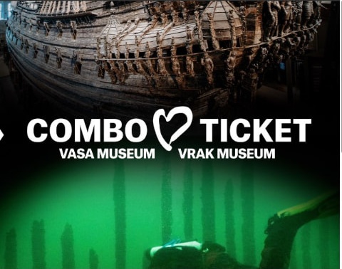 Vasa Museum and Vrak Museum combo ticket