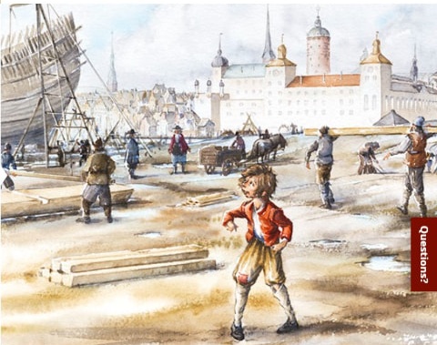 Illustration from Vasa's story for children